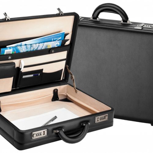 D&N Attasea-salkku 2632, nahkaa