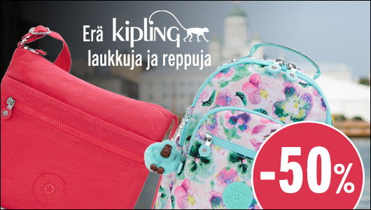 Erä Kipling laukkuja ja reppuja -50%