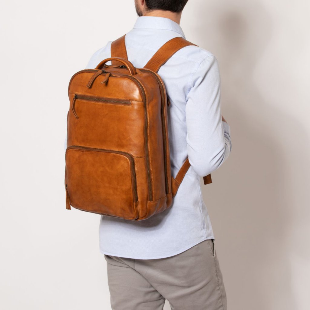 Gianni Conti nahkainen tietokonereppu 4102286 (koko 45x28x16) - Image 4