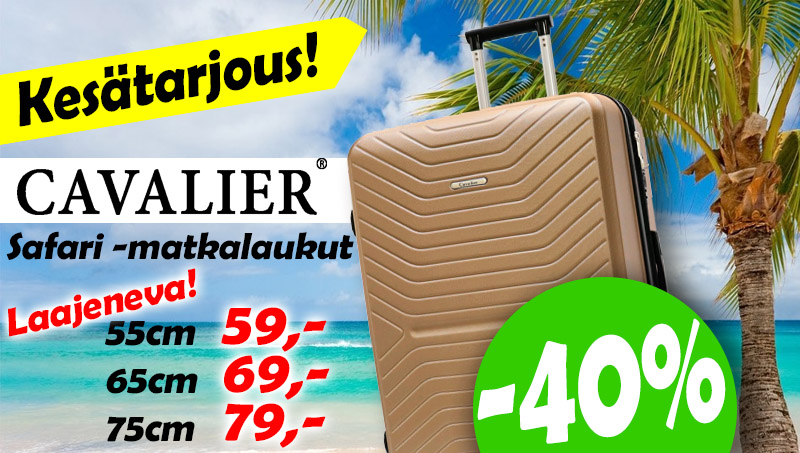 Tarjous Cavalier Safari matkalaukut ALE -40%